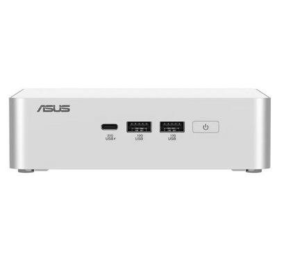 מחשב נוק קטן מעבד אינטל אולטרה סדרה 2 ללא זיכרון וללא אחסון לבן אסוס Asus 90AR00P3-M000A0 NUC 15 Pro+ RNUC15CRSU700000 U7-255H Stylish/L6 Intel Core 7 255H 16 Cores 24MB Cache 5.1GHz 2.5GbE No RAM No Storage No OS